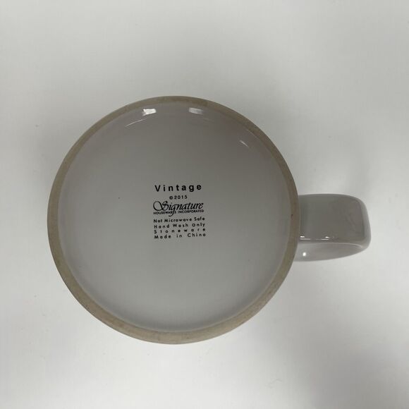 Signature Housewares Incorporated Vintage 2015 White Gold Cup Saucer "A" Initial - Picture 12 of 12